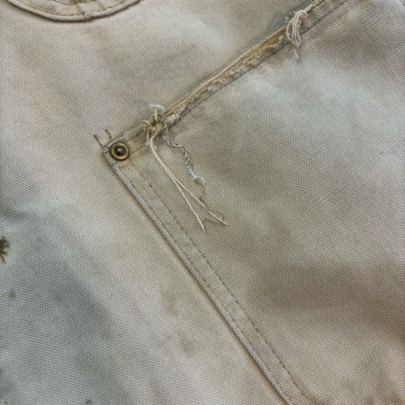 Vintage Carhartt Barn Chore wool Blanket Lined Jacket vtg wear worn men’s large - Picture 9 of 12